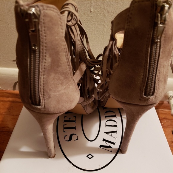 Fringly Suede Heels - Picture 3 of 5
